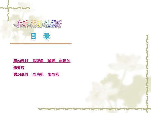 【精品优质课件】北师版中考复习课件：《电磁现象》ppt课件(40页)