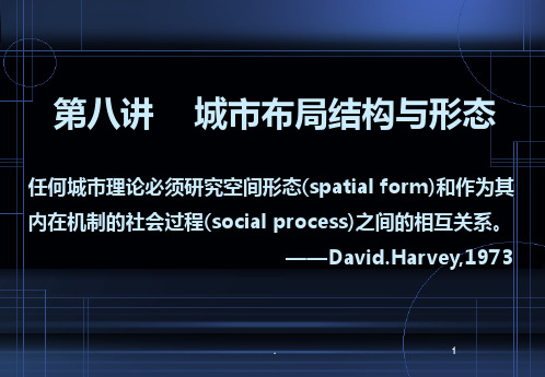 城市布局结构与形态PPT课件