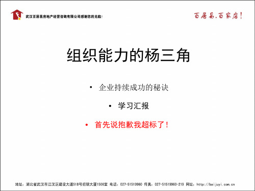 组织能力学习汇报PPT