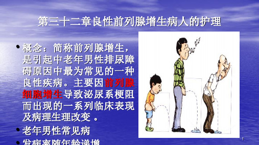 良性前列腺增生病人的护理PPT课件
