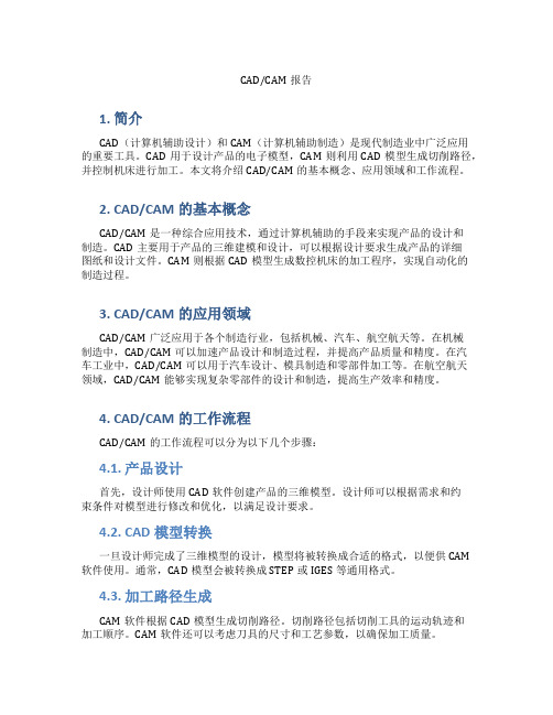 cadcam报告