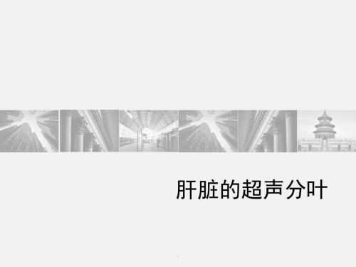 (医学课件)肝脏的超声分叶分段幻灯片课件