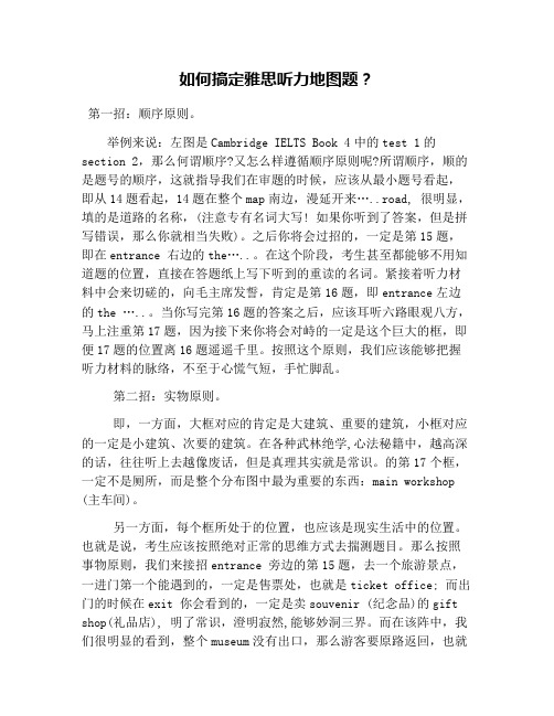 如何搞定雅思听力地图题？