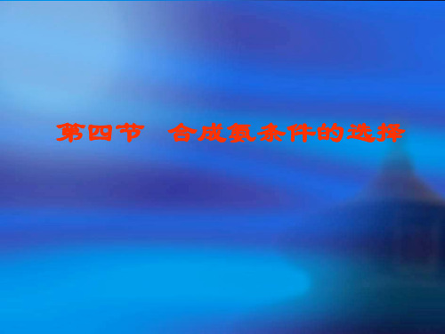 高二化学合成氨条件的选择2(教学课件201909)
