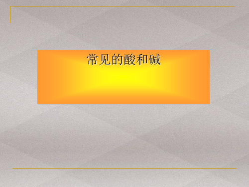 沪教版初中化学九下 7.2.2  常见的酸和碱  课件 _2