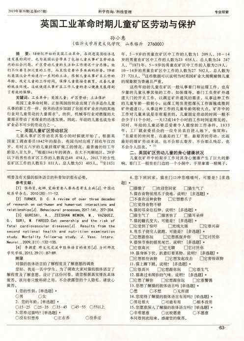 英国工业革命时期儿童矿区劳动与保护