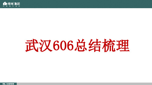 武汉绿地·606总结梳理