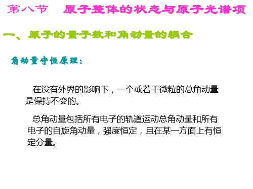 第2章 原子结构 原子光谱项 3