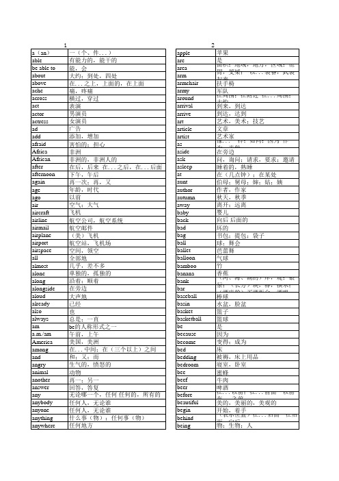 高考英语3500词汇分类