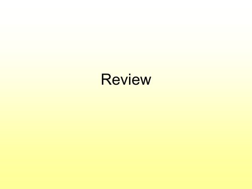 Review的写作要求