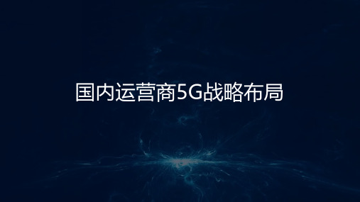 《国内运营商5G战略布局》-中兴李深