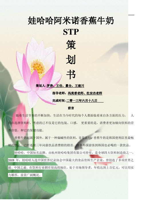 STP策划书承认过