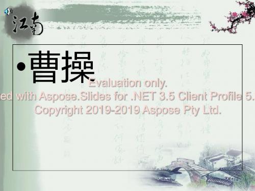 三国三大人物曹操孙权刘备-PPT文档资料