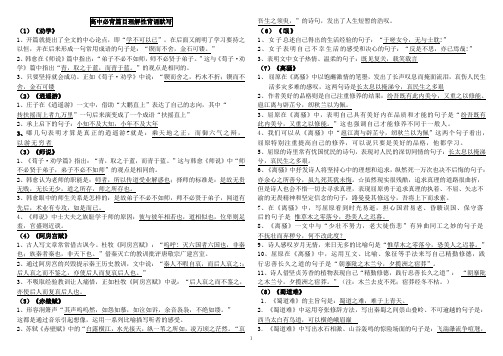 64高考必背古诗文理解性默写(64篇)