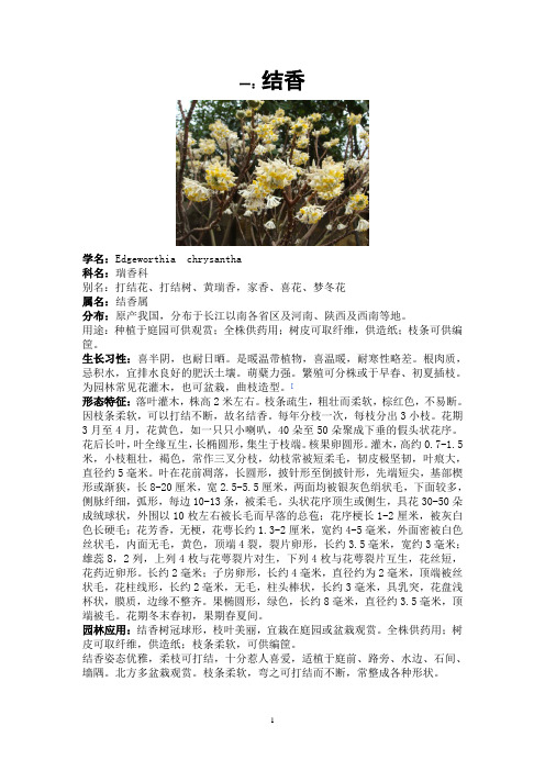 校园植物简介