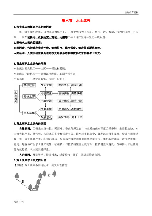2019年地理总复习 区域地理 第五章 区域生态环境建设 第六节 水土流失学案 新人教版必修3