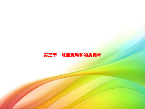 八年级生物下册6.2.3能量流动和物质循环课件新版济南版