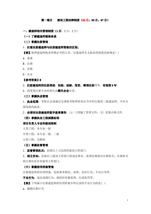 2012年二级建造师《建设工程法规》冲刺班培训讲义_secret