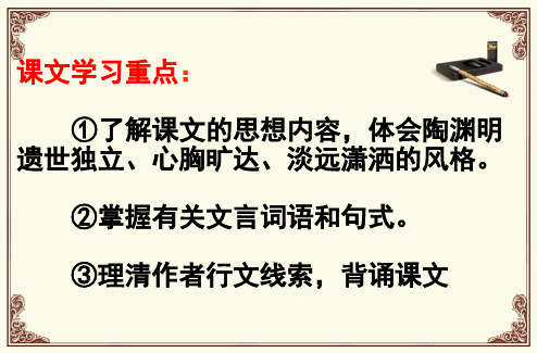 归去来兮辞文言虚词(课堂PPT)