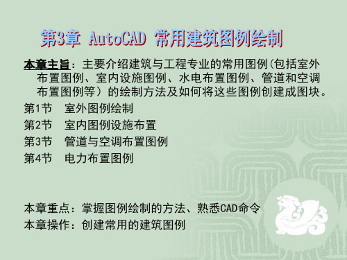 第3章 AutoCAD 常用建筑图例