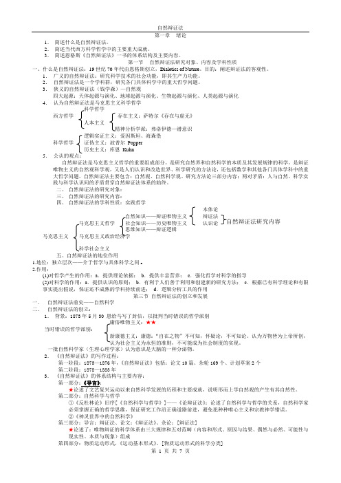 自然辩证法 讲义