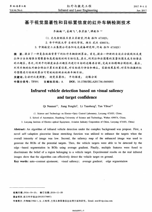 基于视觉显著性和目标置信度的红外车辆检测技术