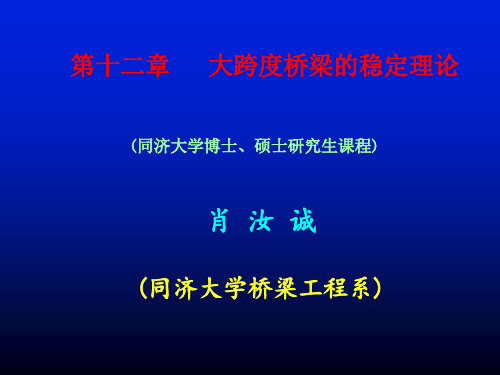 大跨度桥梁的稳定理论-5