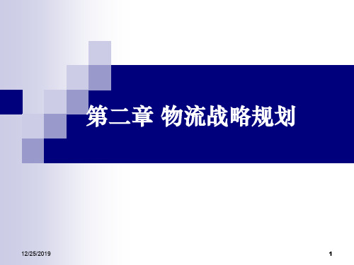 物流战略规划教材(PPT 44页)