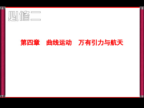 高考物理总复习第一轮：必修2-第4章-曲线运动 万有引力与航天