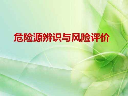 危险源辨识与风险评价ppt