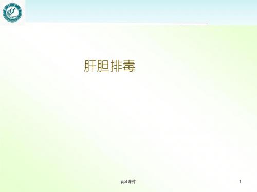 肝胆排毒  ppt课件
