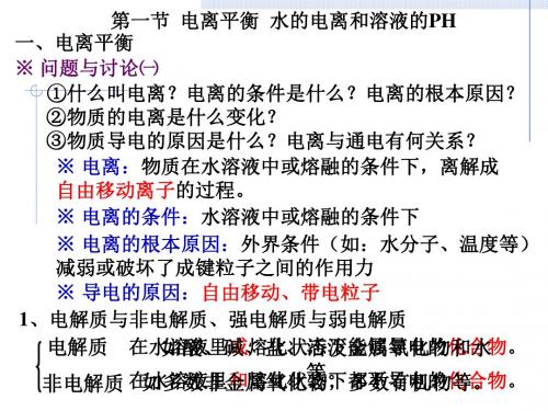 电离平衡总复习