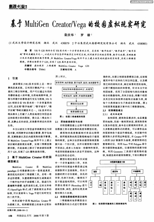 基于MultiGen Creator／Vega的校园虚拟现实研究