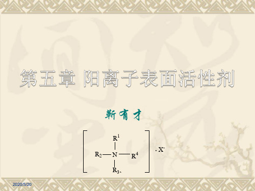 表面活性剂化学第五章 阳离子表面活性剂
