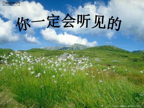 北师大版语文《你一定会听见的》PPT