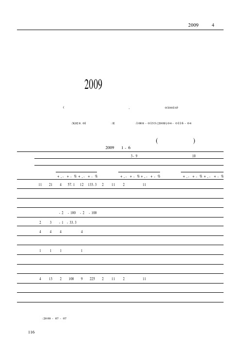 内蒙古自治区2009年上半年煤矿安全生产公告