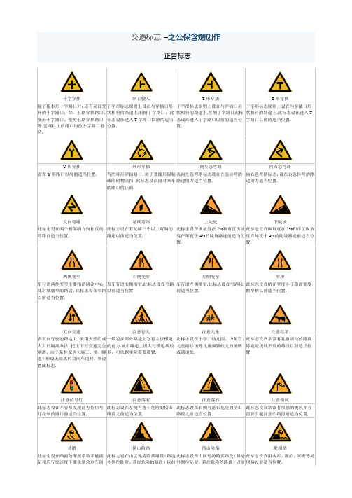 各种交通标志图片超级大全