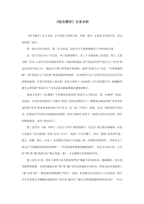《咬文嚼字》文本分析