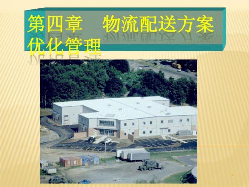 物流配送方案优化管理