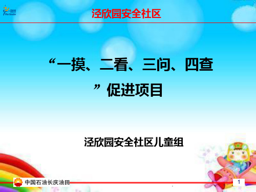 一摸二看三问四查PPT课件