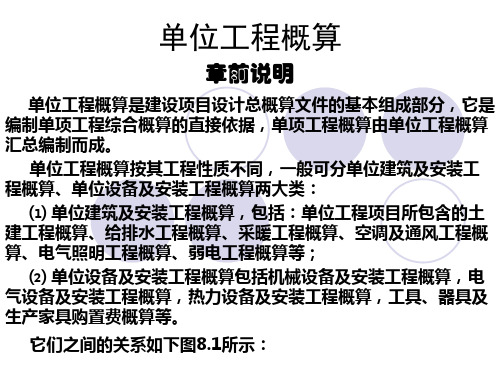 单位工程概算