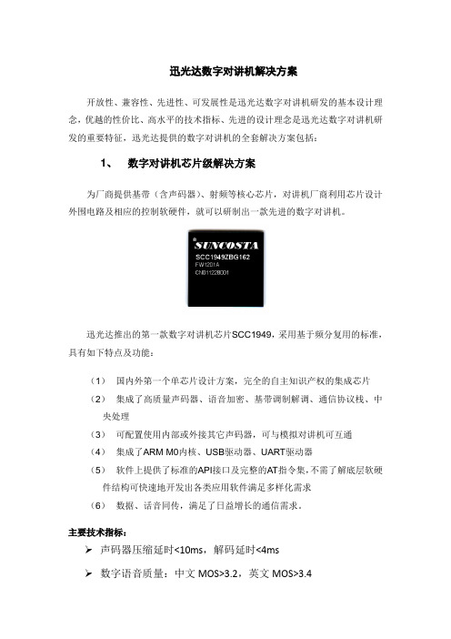迅光达数字对讲机解决方案