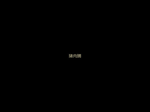 猪肉脯 美食课件