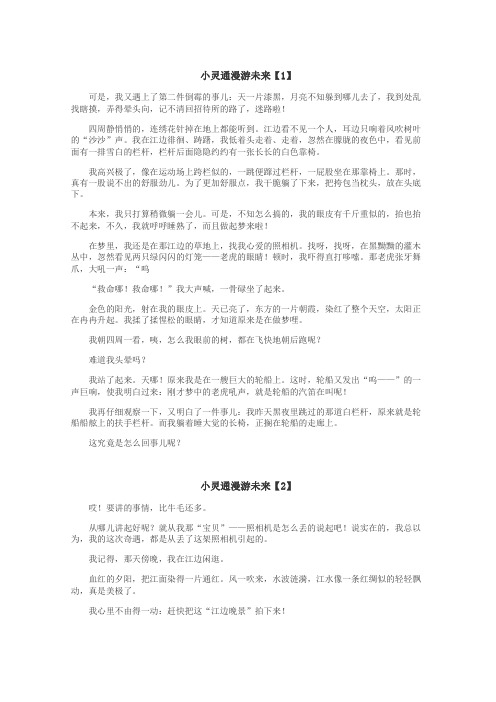小灵通漫游未来作文
