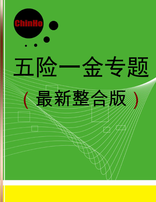五险一金专题整合版12页word