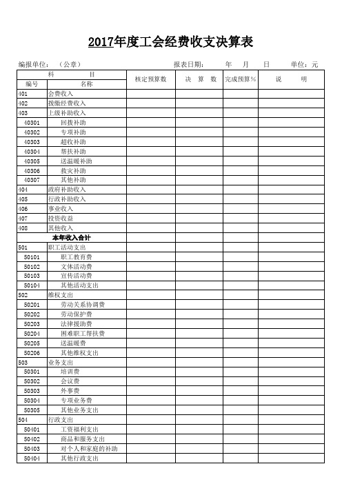 工会报表完整版-适用