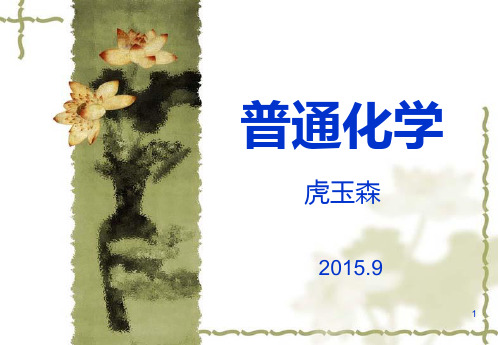 甘肃农业大学普通化学课件第一章 