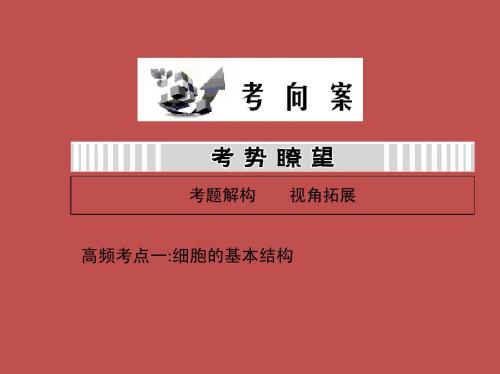 细胞的基本结构(65张PPT