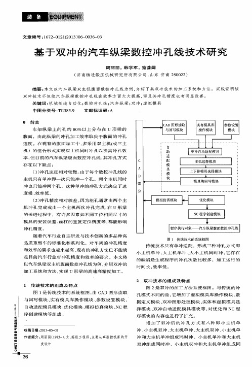 基于双冲的汽车纵梁数控冲孔线技术研究