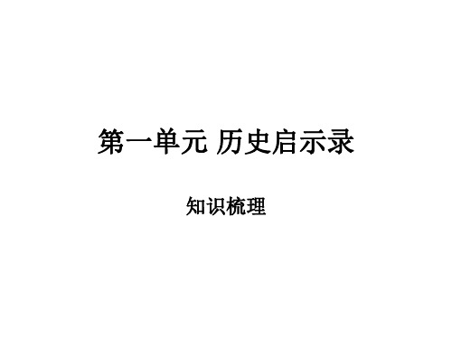 九年级政治历史启示录-P